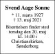 Sonne, Sven Aage